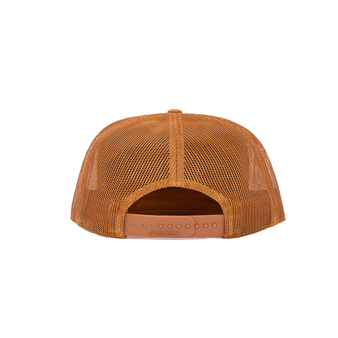 7 Panel Trucker Hat - Caramel