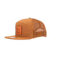 7 Panel Trucker Hat - Caramel