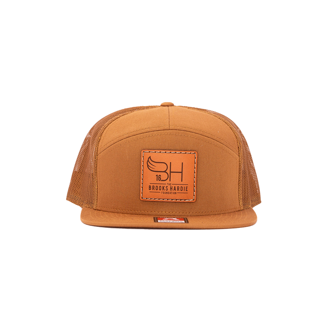 7 Panel Trucker Hat - Caramel