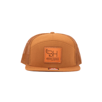 7 Panel Trucker Hat - Caramel